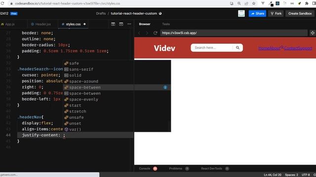 React navbar custom Responsive смотреть онлайн