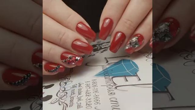 Варианты Зимних маникюров смотреть онлайн