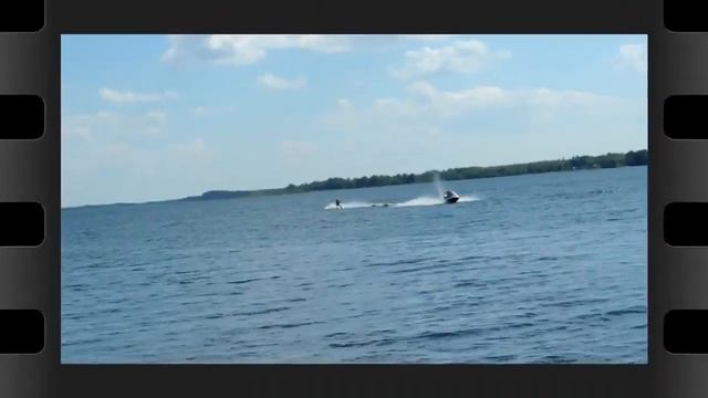 Водные лыжи на Жижицком озере Тверская обл. смотреть онлайн