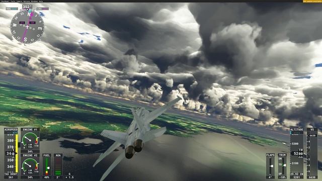 Carrier Ops - USS Enterprise PZ61| Take off and landing | F/A-18 Super Warrior | MSFS 2020 смотреть онлайн