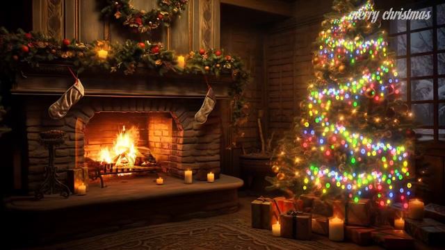 Relaxing Christmas Ambience 🎁 Christmas Music 2024, Christmas Carols, Heavenly Christmas Music