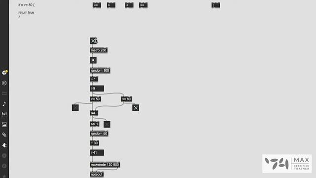 Max MSP Tutorial -- Boolean Variables -- The Absolute Basics pt 4 смотреть онлайн