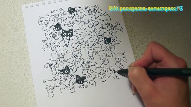 DIY: ПОДАРОК для ВАС! Раскраска-антистресс с кошками Манеки Неко для ОГРОМНЕЙШЕЙ УДАЧИ! Талисман ? смотреть онлайн
