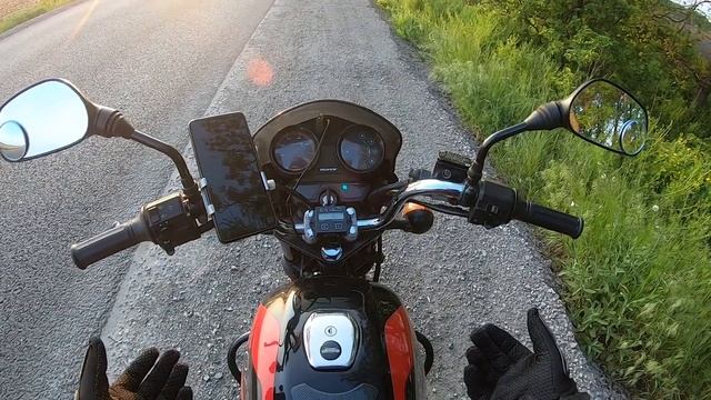 Bajaj Boxer 150x максимальная скорость по  GPS