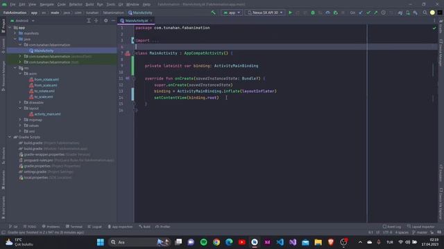 Animasyonlu Floating Action Button | Android Studio | Kotlin смотреть онлайн