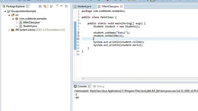What is Encapsulation? | Java Interview Question 5 | Advantages & Examples | Ask Java | Code Bode смотреть онлайн
