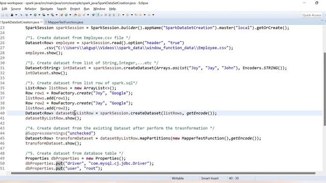How to create dataset using multiple ways in spark java with example смотреть онлайн