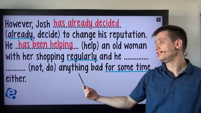 Present Perfect Simple vs. Present Perfect Continuous 13: Test 5 смотреть онлайн