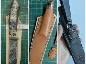 Как сделать кожаные ножны для ножа своими руками
