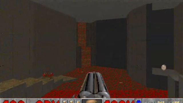 Doom II (100%) Walkthrough (Map25: Bloodfalls) смотреть онлайн
