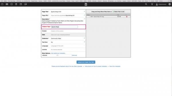 How to Upload to Archive.Org