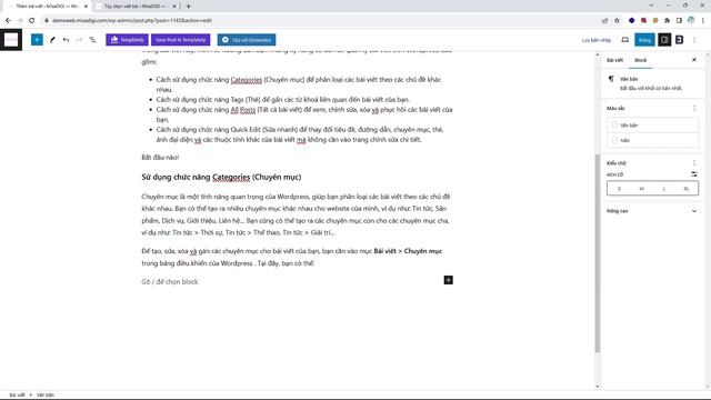 [Hướng dẫn] Tạo và Quản lý Nội dung trên Wordpress | MISADIGI смотреть онлайн