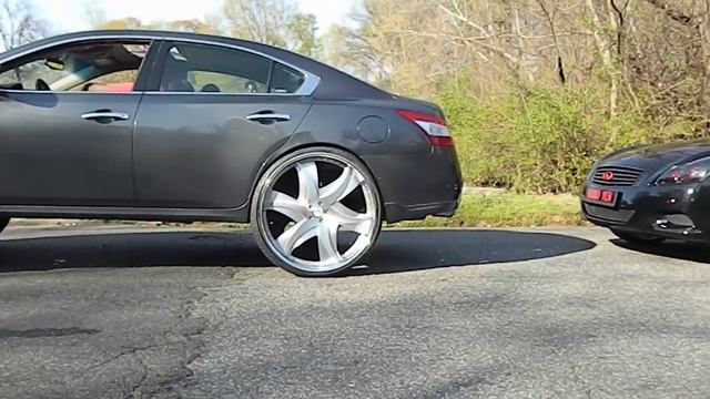 Nissan Maxima on 28's Infiniti on Forgiato Wheels смотреть онлайн