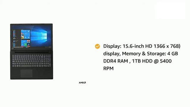 Lenovo V145-15AST - AMD-A6 Laptop 15.6 inch HD Thin and Light Laptop (4GB RAM/ 500GB смотреть онлайн