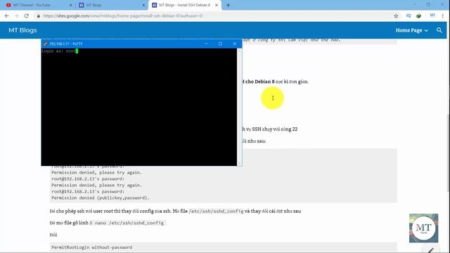 Install SSH Debian 9 Server смотреть онлайн