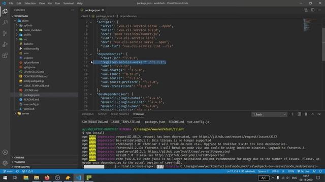 6 | Dashboard | Laravel + VueJS | Installing VueJS dashboard смотреть онлайн