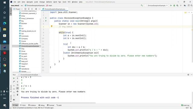 Java урок - 13.1.2 Исключения. Оператор throw смотреть онлайн