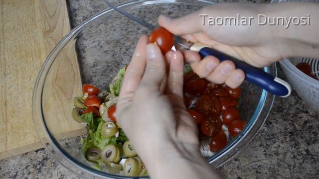 Вкусно Полезный САЛАТ на Каждый День! Лучше чем Греческий Салат ? Iftorlik uchun to'yimli salat! смотреть онлайн