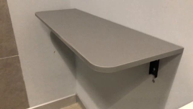 Полка откидная Wallclick Grey Round UTF R смотреть онлайн