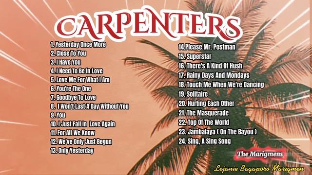 CARPENTERS ? Greatest Hits Collection ? My Music LAB #8? @themarigmens1123