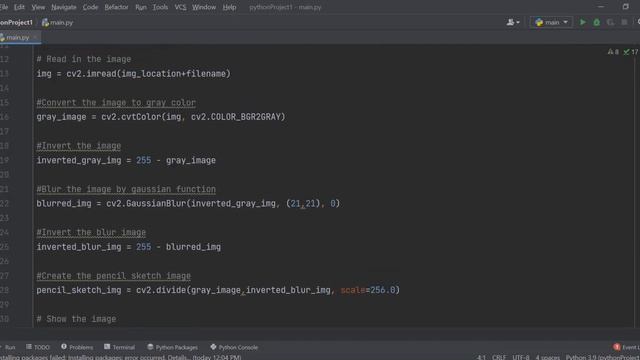 Image to Pencil Sketch with Python смотреть онлайн