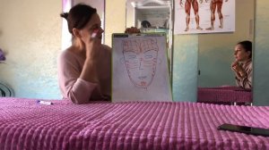 Схема по которым делается казачья правка лица деревянными палочками