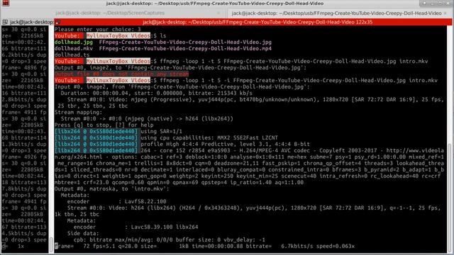 FFmpeg Code for Creating YouTube Video Creepy Doll Head Video part 2 of 2 смотреть онлайн