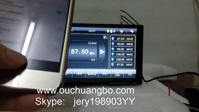 Ouchuangbo car MP5 player with GPS mirror link function support BT calling смотреть онлайн