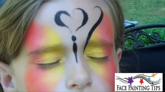 Butterfly Face Painting Design Tutorial смотреть онлайн