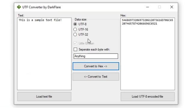 Text and UTF Converter Program смотреть онлайн