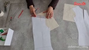 Моделирую СПУЩЕННОЕ ПЛЕЧО - проверенный способ!  #швейныйблог #выкройкаплатья #рукав #sewinglesson