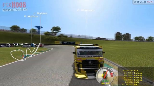 Formula Truck Simulator 2013 - Interlagos Track Race Gameplay PC HD смотреть онлайн