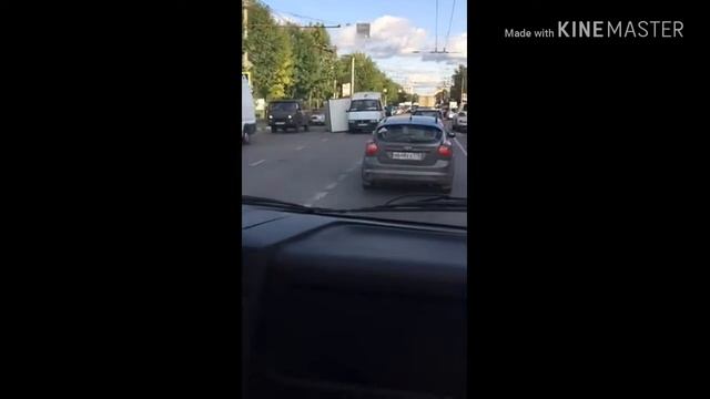 ???У газели слетел фургон 16.08.18г