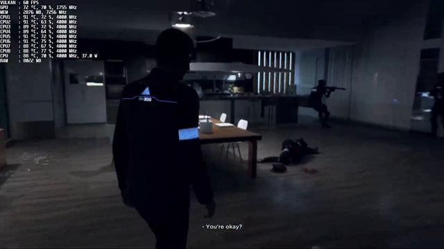 Detroit: Become Human Gameplay Ultra Quality | RTX 2060 | I5-9300H | Legion Y540 | 1080p