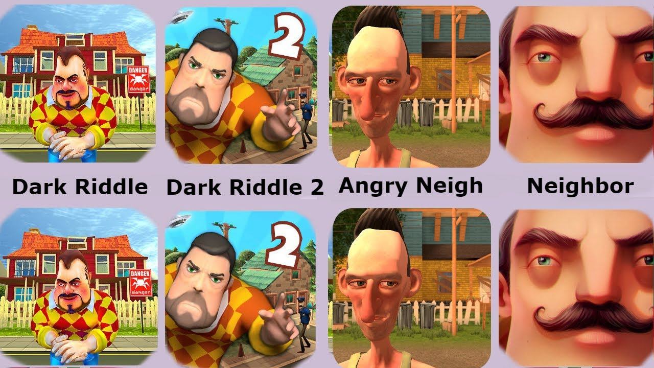 Hello Neighbor,Dark Riddle,Angry Neighbor,Dark Riddle 2 смотреть онлайн