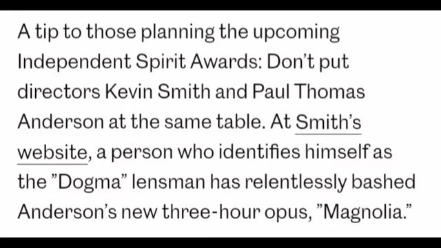 Kevin Smith Makes Up With Magnolia смотреть онлайн