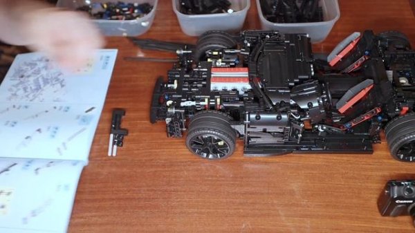 Jie Star Supercar Black Racing Car Model speed build and review.