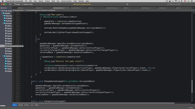 Unity Multiplayer Turn-based Card Game Tutorial(Part 8) - Restore the Game State смотреть онлайн