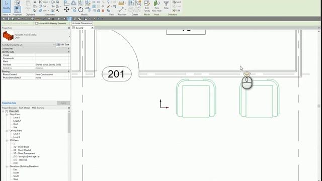 How to Rotate Elements in Autodesk Revit 2020 смотреть онлайн
