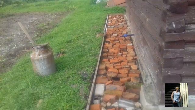 Отмостка протяженностью в 40м, вокруг бани, беседки, погреба. Мой вариант. смотреть онлайн