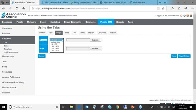 Association Online: Website CMS Page Management смотреть онлайн