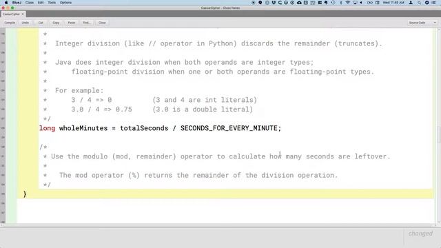 APCSA Classes 02.08 Integer Division and Modulo Operators смотреть онлайн
