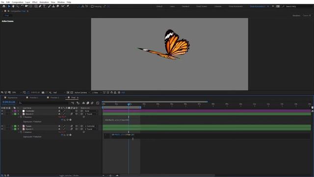 Анимация бабочек в Adobe After Effects - #1 | Подробный разбор темы, полный риггинг и выражения
