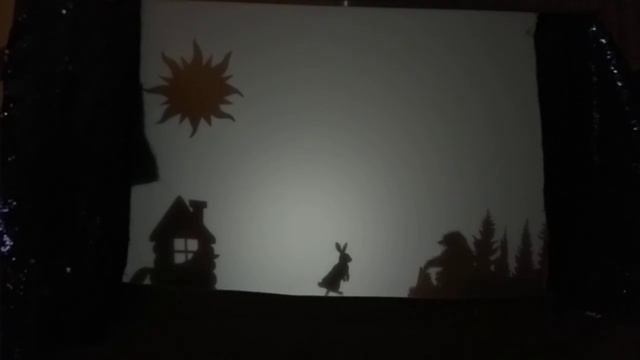 Теневой театр дома. Заюшкина избушка