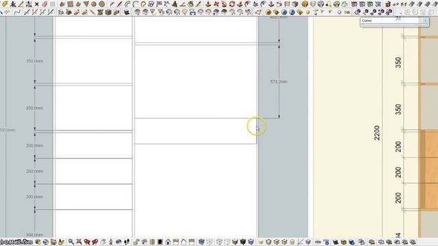 SketchUp моделируем шкаф купе смотреть онлайн