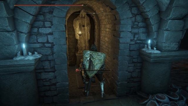 ELDEN RING™ Катакомбы звездных пустошей Стена-иллюзия за которой рычаг, открывающий дверь к боссу смотреть онлайн