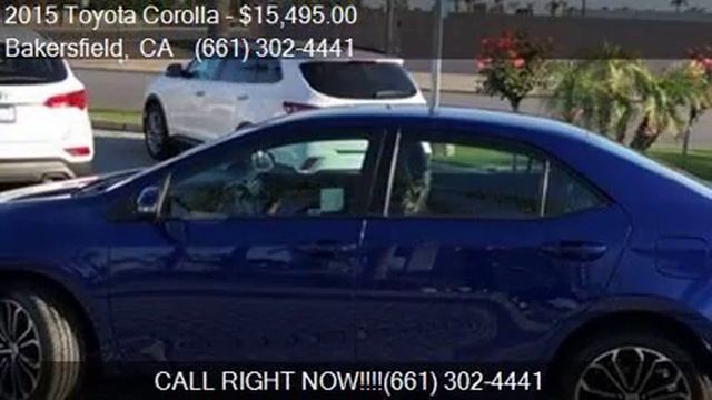 2015 Toyota Corolla S Plus for sale in Bakersfield, CA 93313 смотреть онлайн