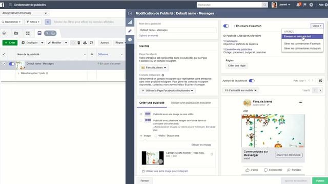 Comment tester une publicité Facenook Json - Messenger смотреть онлайн