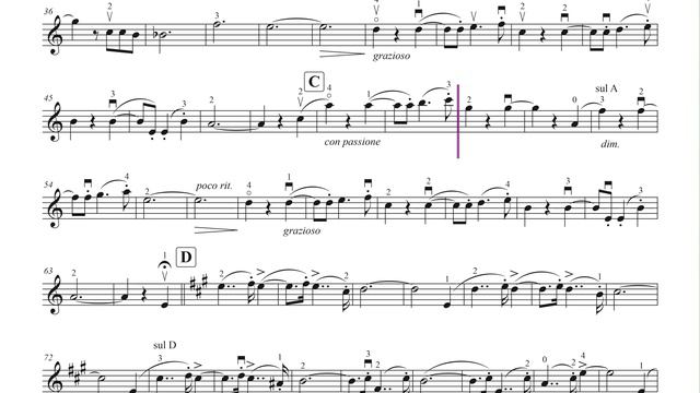 Kreisler Liebesleid (Love's Sorrow) | Violin Sheet Music | Playalong in various Tempi смотреть онлайн