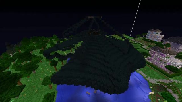 Постройка огромной ёлки на Rus-minecraft.ru